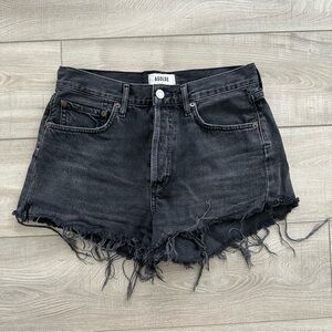 AGOLDE Black Parker Shorts 25